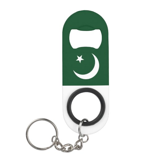Porte-clé Décapsuleur Drapeau national du Pakistan patriotique (Devant)