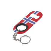 Porte-clé Décapsuleur Drapeau norvégien (angle arrière)