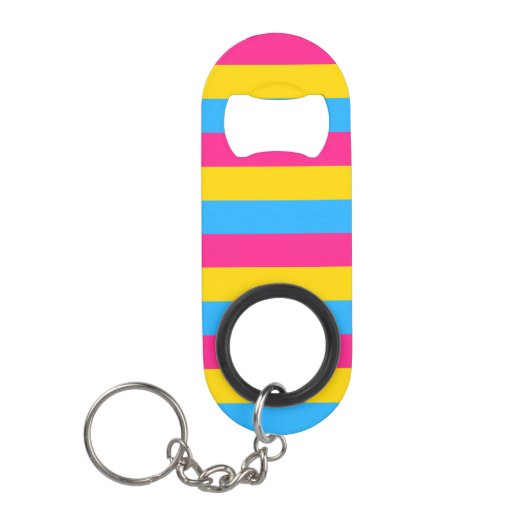 Porte-clé Décapsuleur Drapeau Pansexuel (Devant)