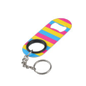 Porte-clé Décapsuleur Drapeau Pansexuel (angle arrière)