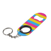 Porte-clé Décapsuleur Drapeau Pansexuel (Devant Angle)
