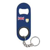 Porte-clé Décapsuleur Drapeau patriotique d'Anguilla (Dos)