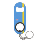 Porte-clé Décapsuleur Drapeau patriotique d'Aruba (Dos)
