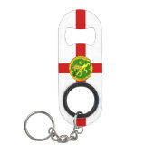 Porte-clé Décapsuleur Drapeau patriotique d'Aurigny (Devant)