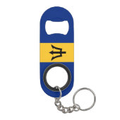 Porte-clé Décapsuleur Drapeau patriotique de la Barbade (Dos)