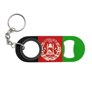 Porte-clé Décapsuleur Drapeau patriotique de l'Afghanistan