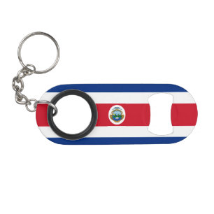 Porte-clé Décapsuleur Drapeau patriotique du Costa Rica