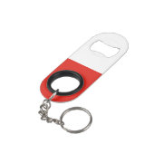 Porte-clé Décapsuleur Drapeau polonais (angle arrière)