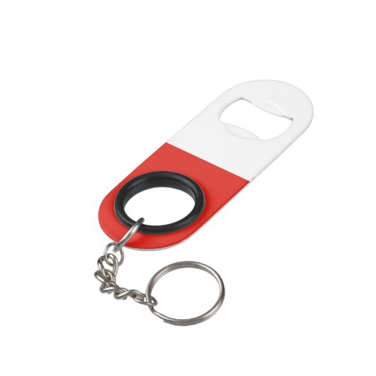 Porte-clé Décapsuleur Drapeau polonais (angle arrière)