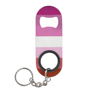 Porte-clé Décapsuleur Drapeau rose lesbien