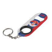 Porte-clé Décapsuleur Drapeau serbe de la Serbie (Devant Angle)