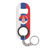 Porte-clé Décapsuleur Drapeau serbe de la Serbie (Dos)