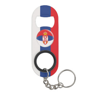 Porte-clé Décapsuleur Drapeau serbe de la Serbie