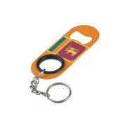 Porte-clé Décapsuleur Drapeau Sri Lanka (angle arrière)