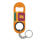 Porte-clé Décapsuleur Drapeau Sri Lanka (Dos)