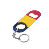 Porte-clé Décapsuleur Drapeau Tchad (angle arrière)