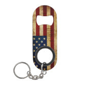 Porte-clé Décapsuleur Drapeau USA / Grunged (Devant)