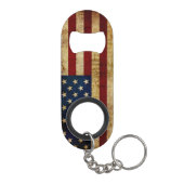 Porte-clé Décapsuleur Drapeau USA / Grunged (Dos)