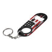 Porte-clé Décapsuleur Drapeau vintage (Devant Angle)