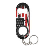 Porte-clé Décapsuleur Drapeau vintage (Dos)