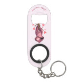 Porte-clé Décapsuleur Drôle Ouverture de bouteille Porte - clé Texte per (Dos)