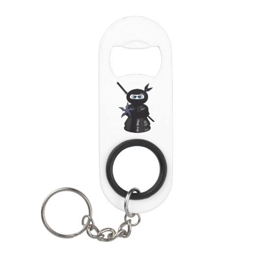 Porte-clé Décapsuleur Échecs de Ninja (Devant)