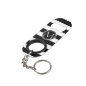 Porte-clé Décapsuleur Élégant Monogramme trié (angle arrière)