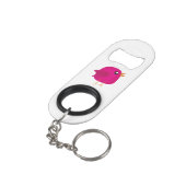 Porte-clé Décapsuleur Enfants oiseau mignon (angle arrière)