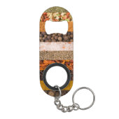 Porte-clé Décapsuleur Ensemble de collages d'épices et d'ingrédients ali (Dos)