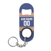 Porte-clé Décapsuleur Équipe Jersey avec nom et numéro personnalisés (Devant)