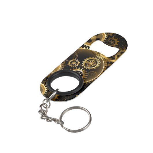 Porte-clé Décapsuleur Équipements en laiton sans vapeur (angle arrière)