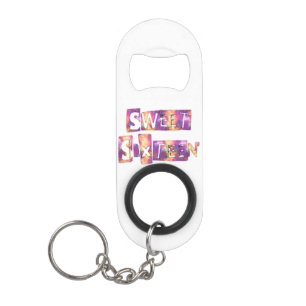 Porte-clé Décapsuleur Faites-le vous : Personnaliser votre Sweet sixteen