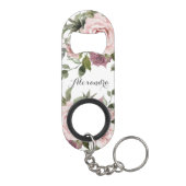 Porte-clé Décapsuleur Faveur de mariage florale rose cannelle blush (Dos)