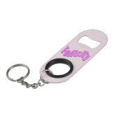 Porte-clé Décapsuleur Felicity Nom En Rose, (Devant Angle)