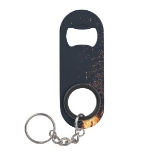 Porte-clé Décapsuleur feu