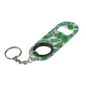 Porte-clé Décapsuleur Feuilles tropicaux (Devant Angle)