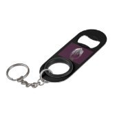 Porte-clé Décapsuleur Flesopener tulp paars design zazkia (Devant Angle)