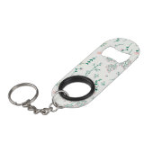 Porte-clé Décapsuleur Fleur Motif Printemps Floral (Devant Angle)