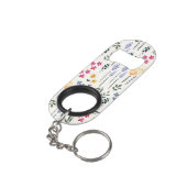 Porte-clé Décapsuleur Fleur Motif Printemps Floral (angle arrière)
