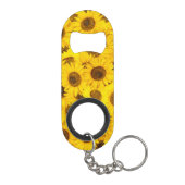 Porte-clé Décapsuleur Fleurs de soleil (Dos)