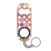 Porte-clé Décapsuleur fleurs mignonnes, oiseaux, motif de coeurs (Dos)