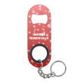 Porte-clé Décapsuleur Flocon de neige de Noël (Dos)