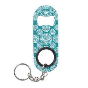 Porte-clé Décapsuleur Flocon de neige floral d'hiver