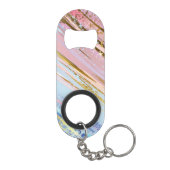 Porte-clé Décapsuleur Fond rose texturé (Dos)