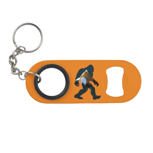 Porte-clé Décapsuleur Forêt de nuit Bigfoot (Devant (Horizontal))