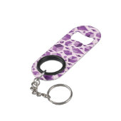 Porte-clé Décapsuleur Formes géométriques pourpres de bijou (angle arrière)