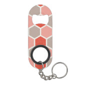 Porte-clé Décapsuleur Formes Hexagones géométriques (Dos)