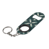 Porte-clé Décapsuleur formes vertes rétro (Devant Angle)