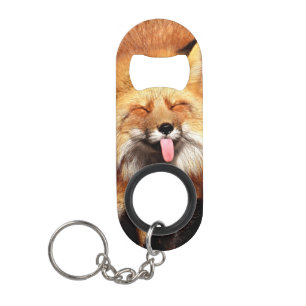 Porte-clé Décapsuleur Fox Sticking It's Tongue Out