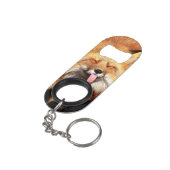 Porte-clé Décapsuleur Fox Sticking It's Tongue Out (angle arrière)